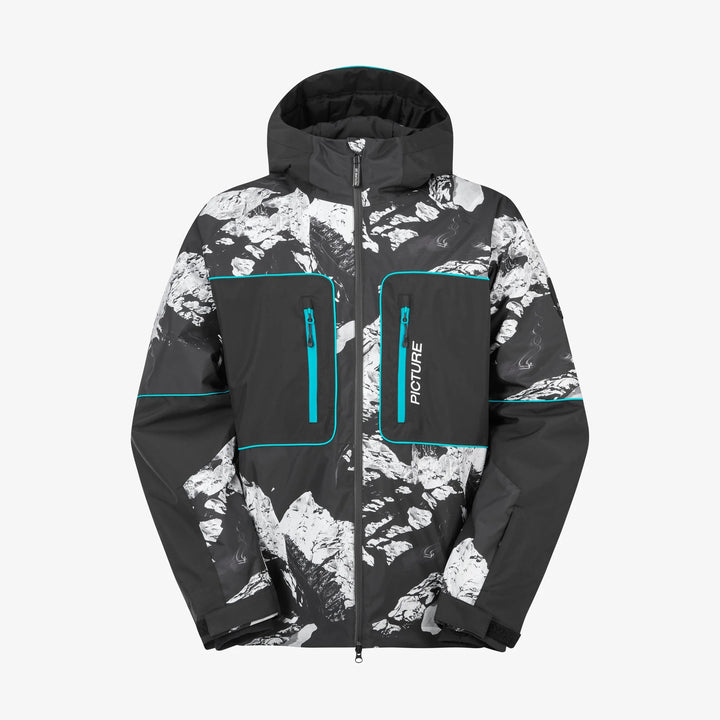 Picture Organic Klyne 10/10 Ridding Spot Print - Męska Kurtka Snowboardowa