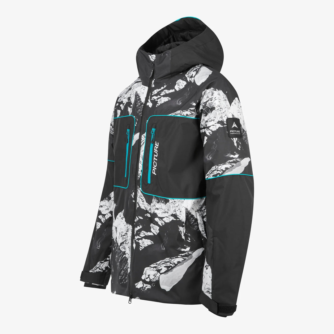 Picture Organic Klyne 10/10 Ridding Spot Print - Męska Kurtka Snowboardowa