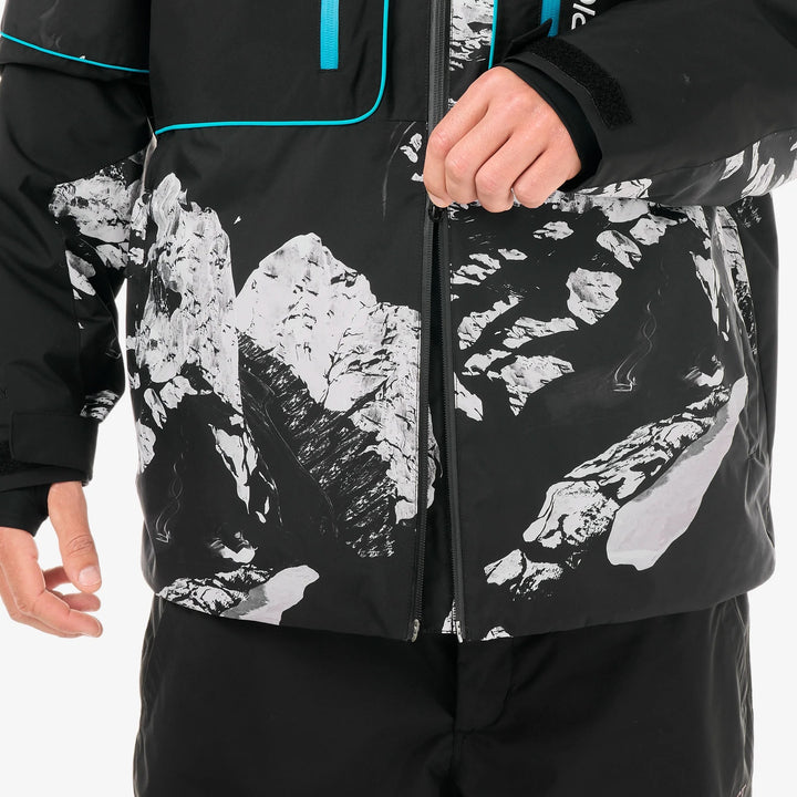 Picture Organic Klyne 10/10 Ridding Spot Print - Męska Kurtka Snowboardowa