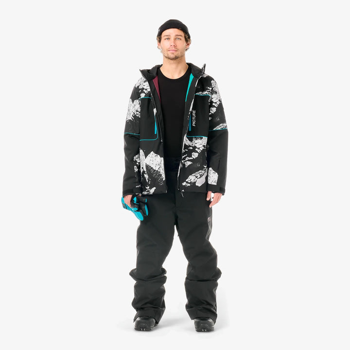 Picture Organic Klyne 10/10 Ridding Spot Print - Męska Kurtka Snowboardowa