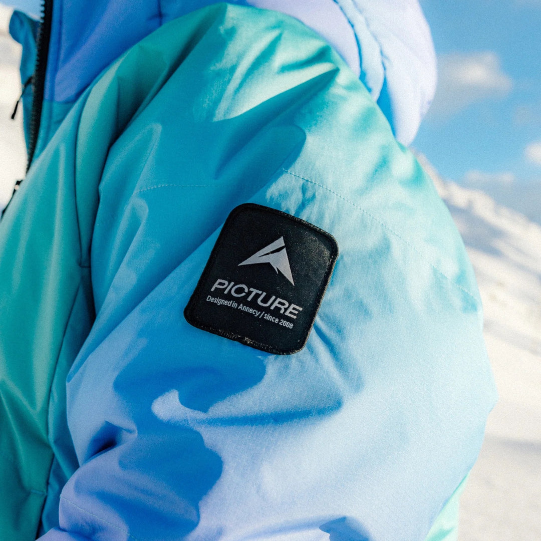 Picture Organic Puffer Gradient 10/10 Frozen Gradient Print - Męska Kurtka Snowboardowa
