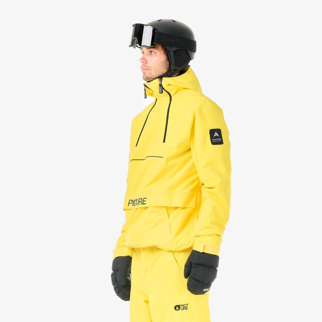 Picture Organic Klyne 1/4 Zip 10/10 Vibrant Yellow - Męska Kurtka Snowboardowa