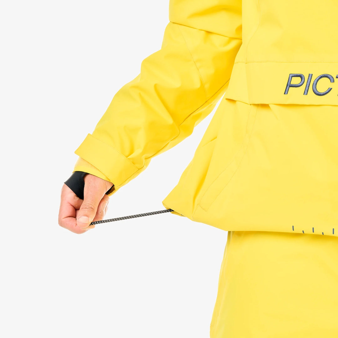Picture Organic Klyne 1/4 Zip 10/10 Vibrant Yellow - Męska Kurtka Snowboardowa