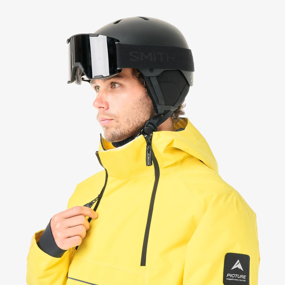 Picture Organic Klyne 1/4 Zip 10/10 Vibrant Yellow - Męska Kurtka Snowboardowa