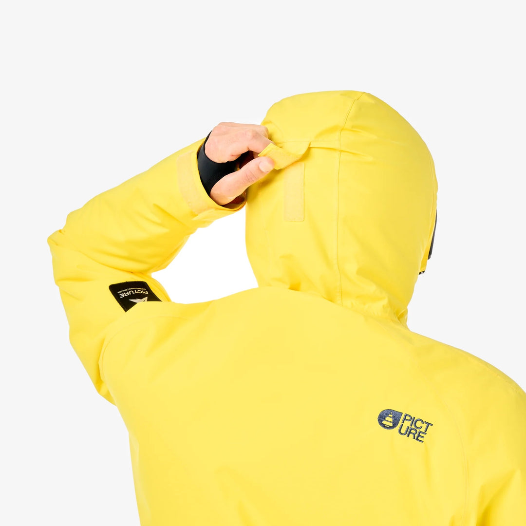 Picture Organic Klyne 1/4 Zip 10/10 Vibrant Yellow - Męska Kurtka Snowboardowa
