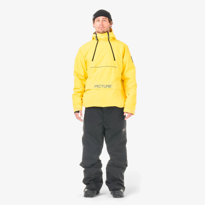 Picture Organic Klyne 1/4 Zip 10/10 Vibrant Yellow - Męska Kurtka Snowboardowa