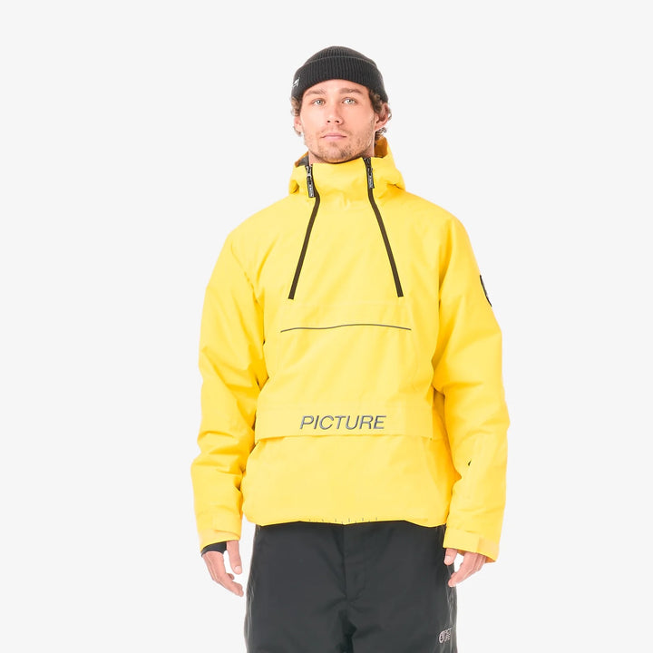 Picture Organic Klyne 1/4 Zip 10/10 Vibrant Yellow - Męska Kurtka Snowboardowa