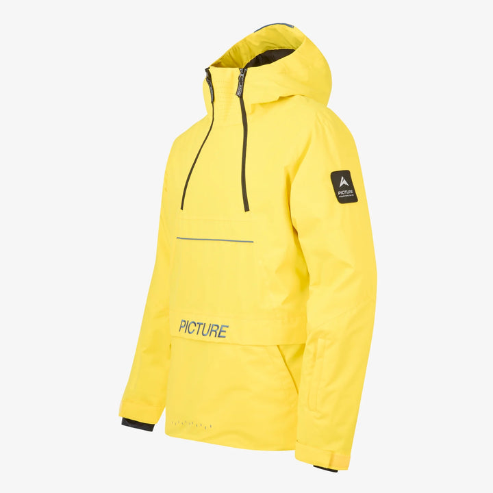 Picture Organic Klyne 1/4 Zip 10/10 Vibrant Yellow - Męska Kurtka Snowboardowa
