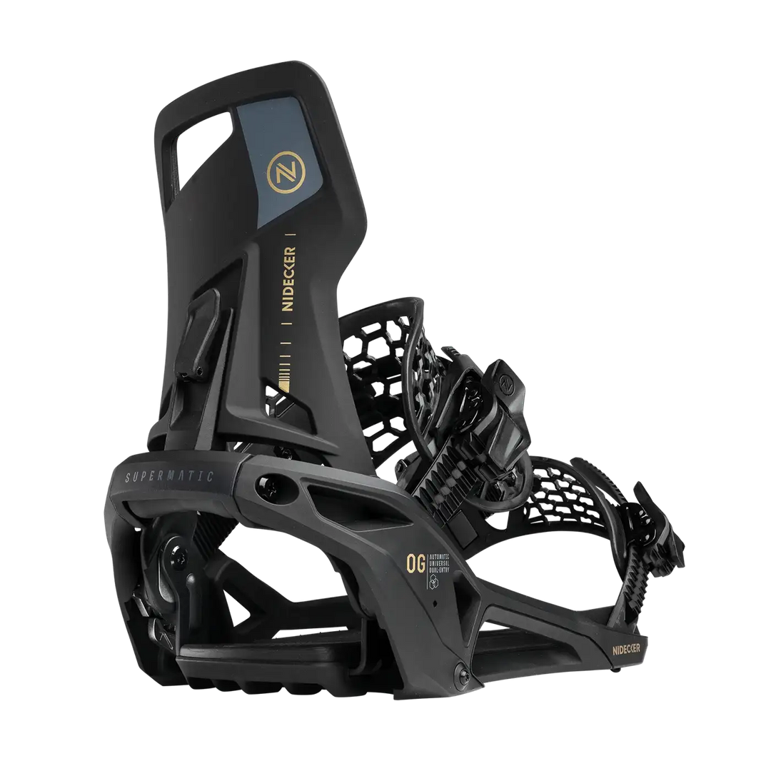 Nidecker Supermatic OG Black - Wiązania snowboardowe
