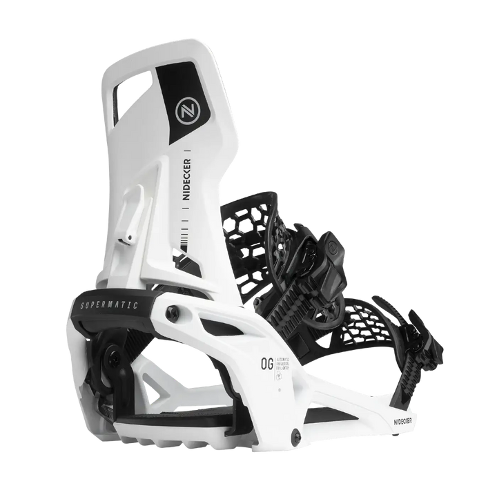 Nidecker Supermatic OG White - Wiązania snowboardowe