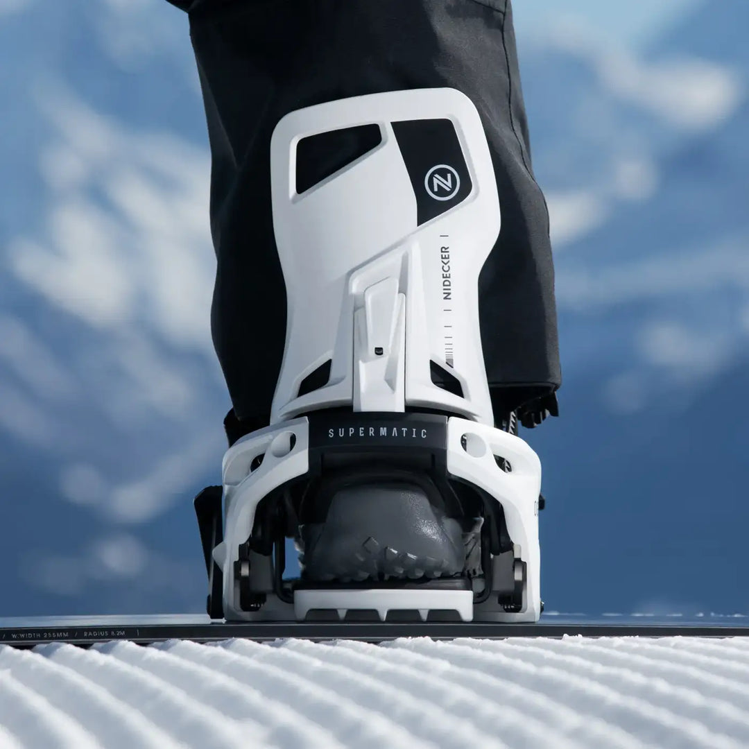 Nidecker Supermatic OG White - Wiązania snowboardowe