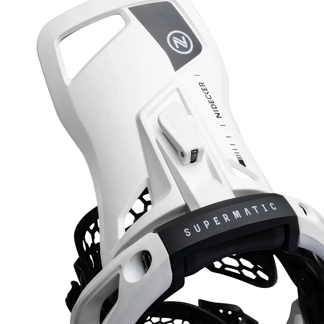 Nidecker Supermatic OG White - Wiązania snowboardowe