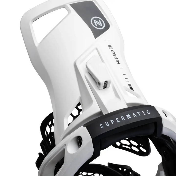 Nidecker Supermatic OG White - Wiązania snowboardowe