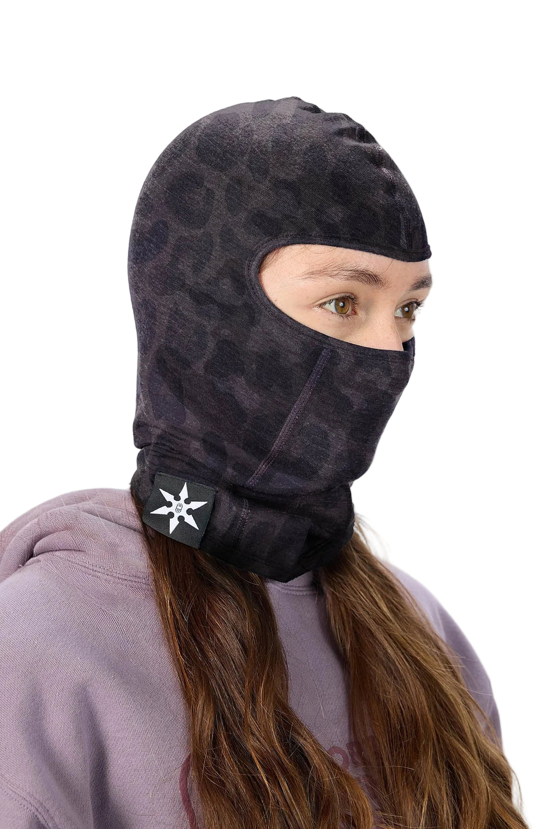 Airblaster Ninja Face Black Leopard - Kominiarka snowboardowa