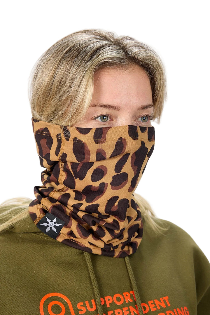 Airblaster Ninja Turtleneck Dark Leopard - Ocieplacz snowboardowy