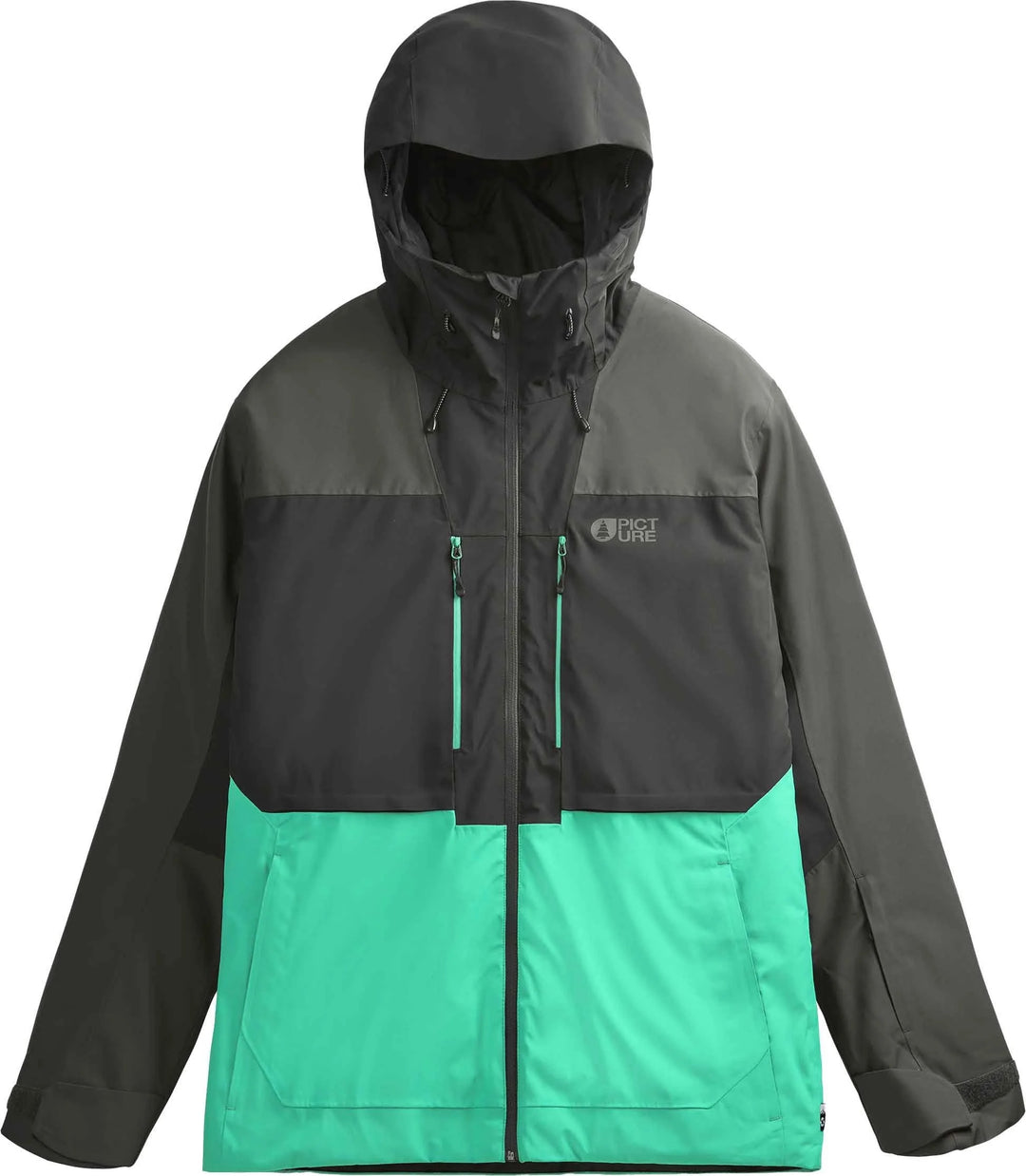 Picture Organic Object 20/20 Spectra Green/Black - Męska Kurtka Snowboardowa