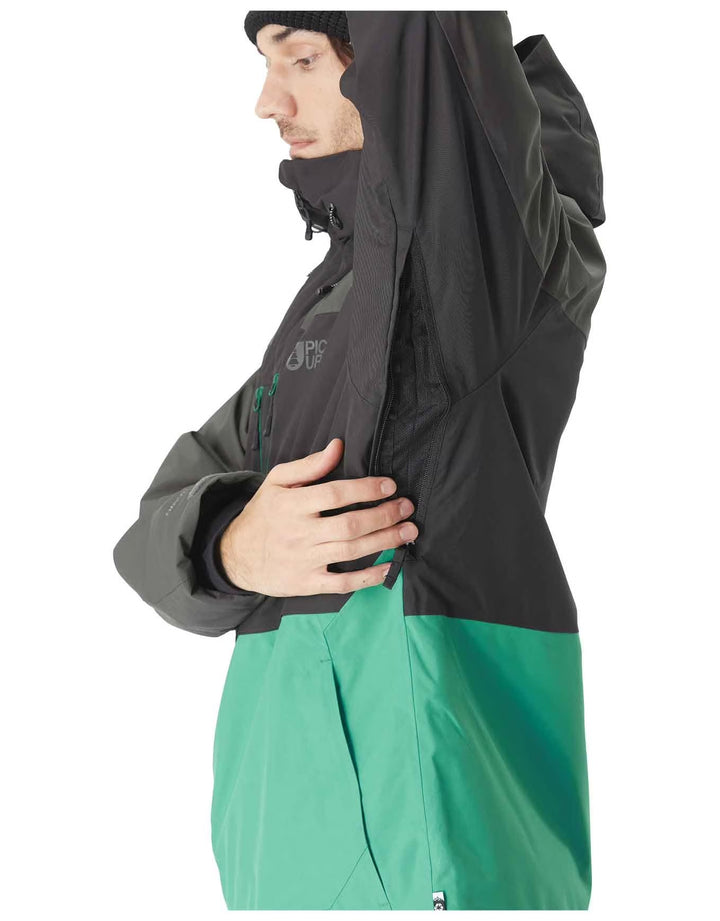 Picture Organic Object 20/20 Spectra Green/Black - Męska Kurtka Snowboardowa