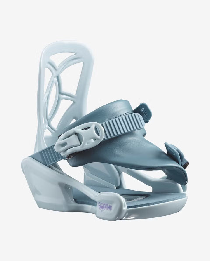 Salomon Goodtime Ice Blue/Blue Lagoon - Juniorskie wiązania snowboardowe