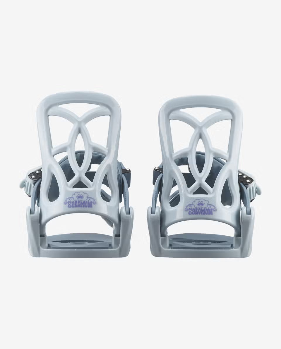 Salomon Goodtime Ice Blue/Blue Lagoon - Juniorskie wiązania snowboardowe