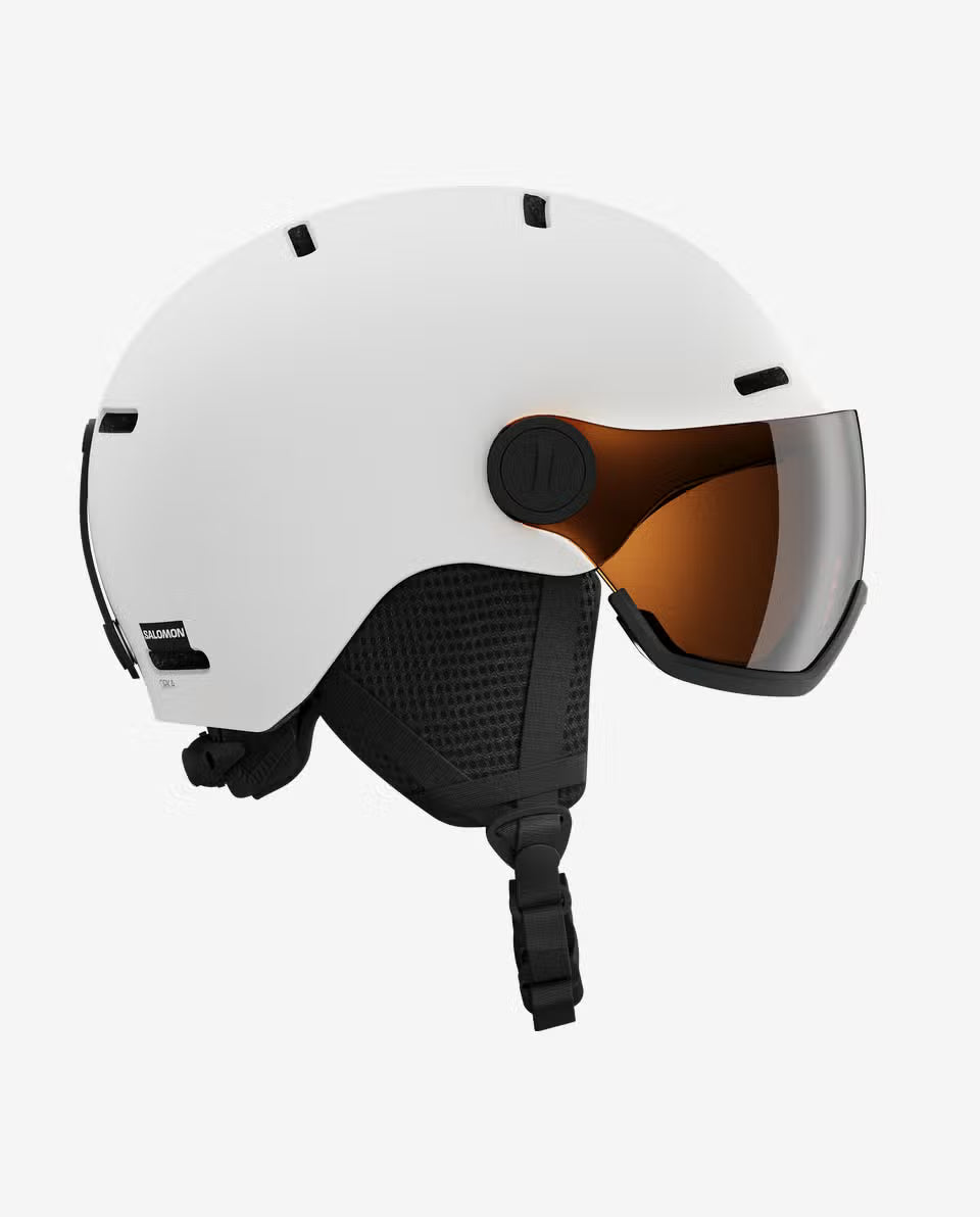 Salomon Orka Visor White - Kask snowboardowy