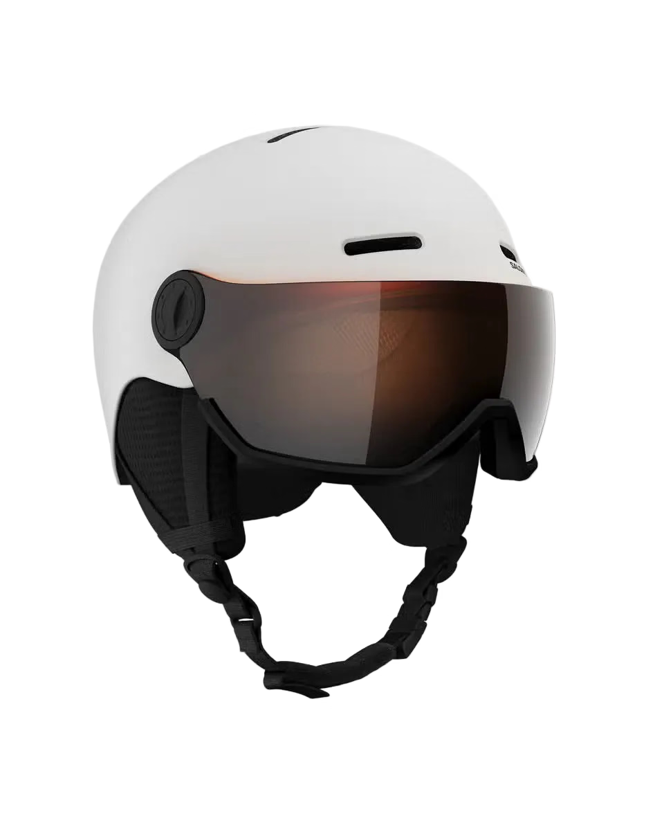 Salomon Orka Visor White - Kask snowboardowy