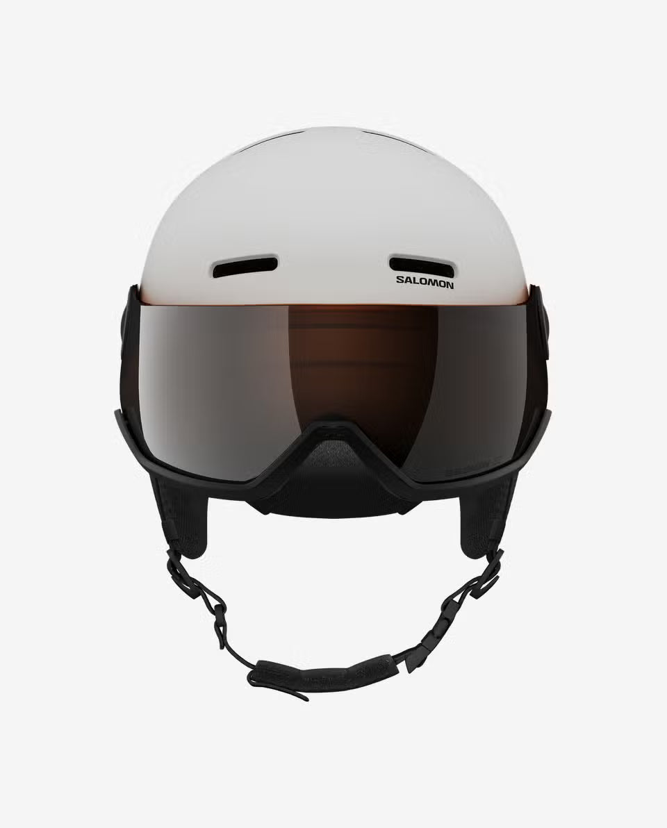 Salomon Orka Visor White - Kask snowboardowy