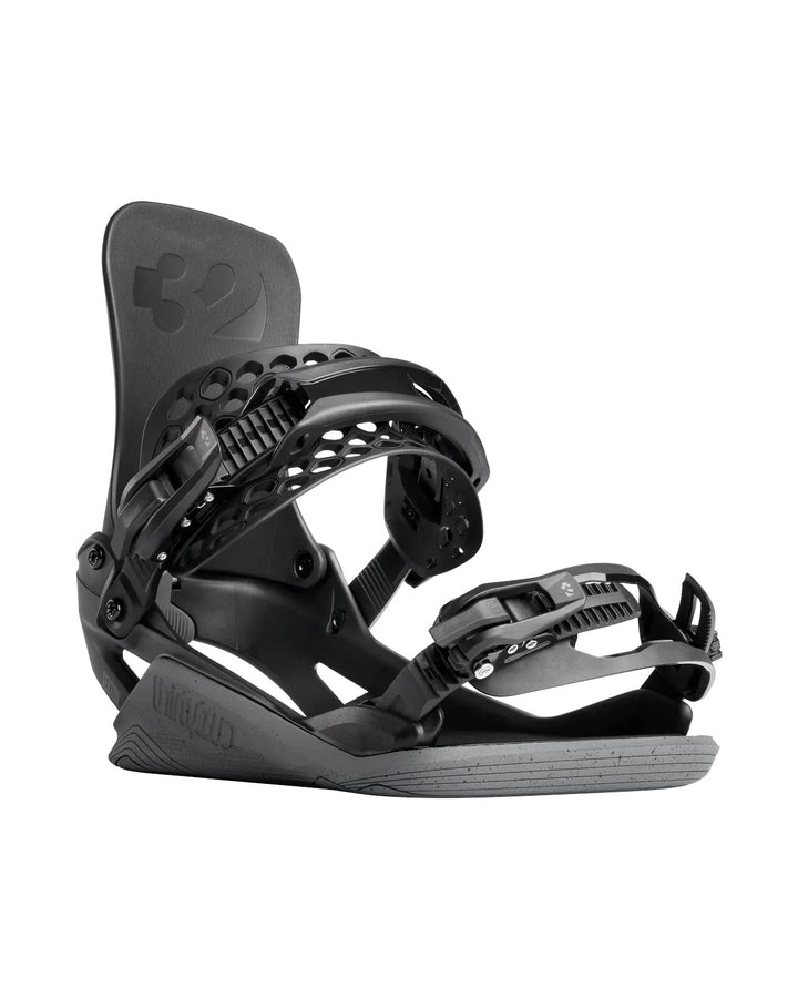 ThirtyTwo Basin Public FASE Black/Gray - Uniseksowe wiązania snowboardowe