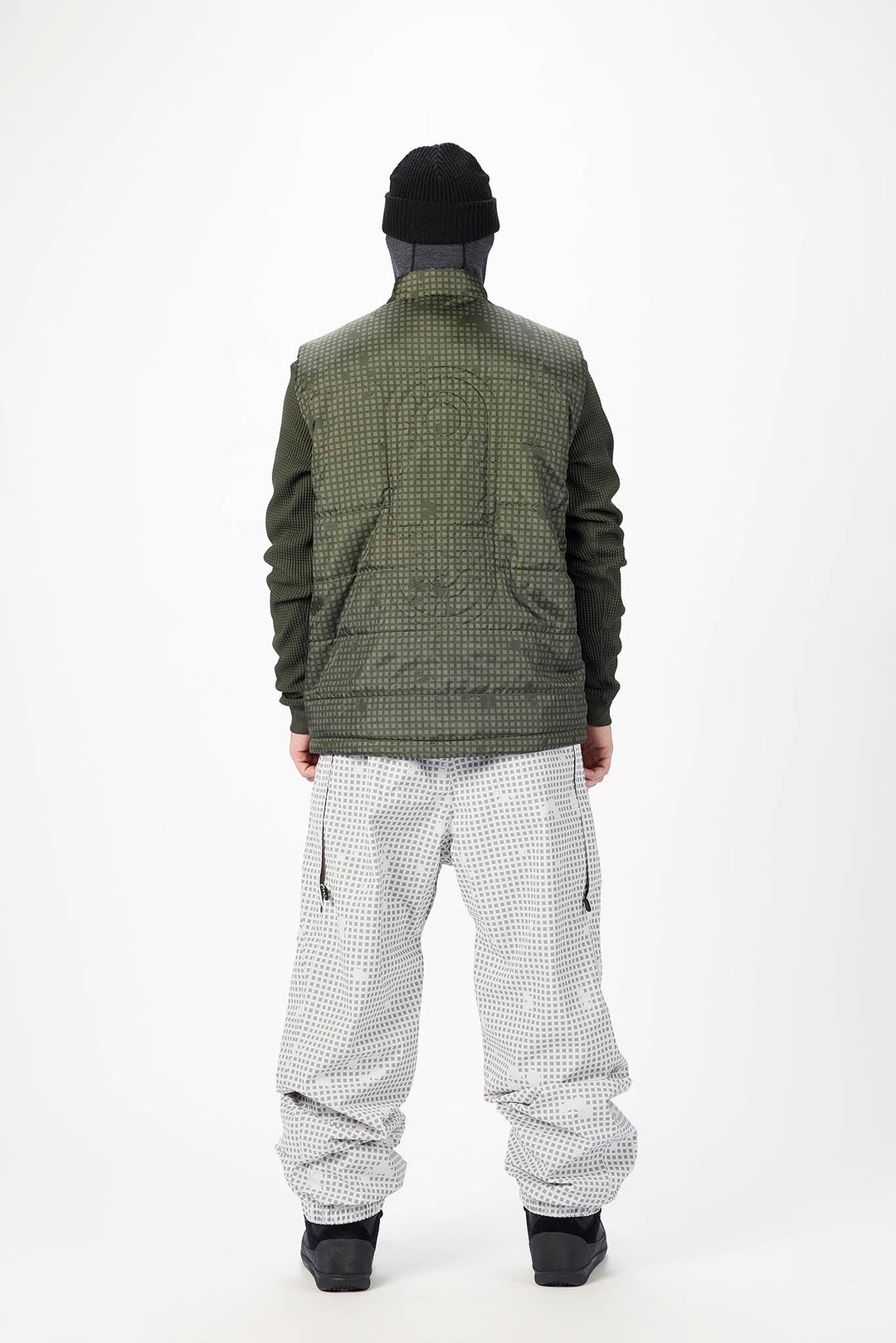 Airblaster Team Vest Olive Grid - Uniseksowa kamizelka
