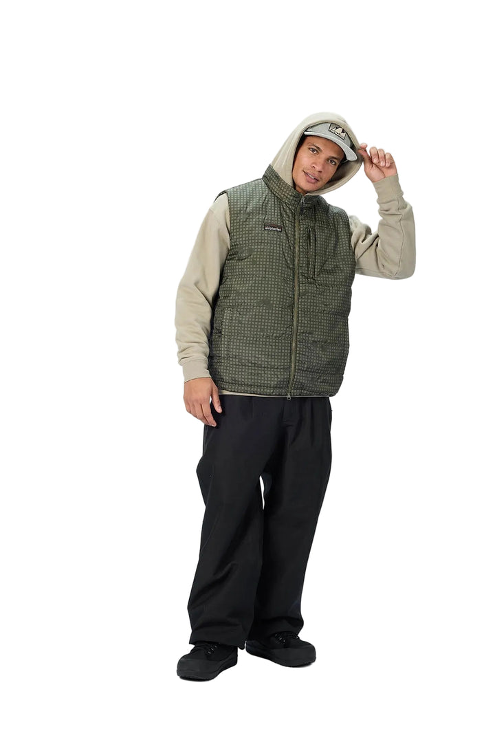 Airblaster Team Vest Olive Grid - Uniseksowa kamizelka