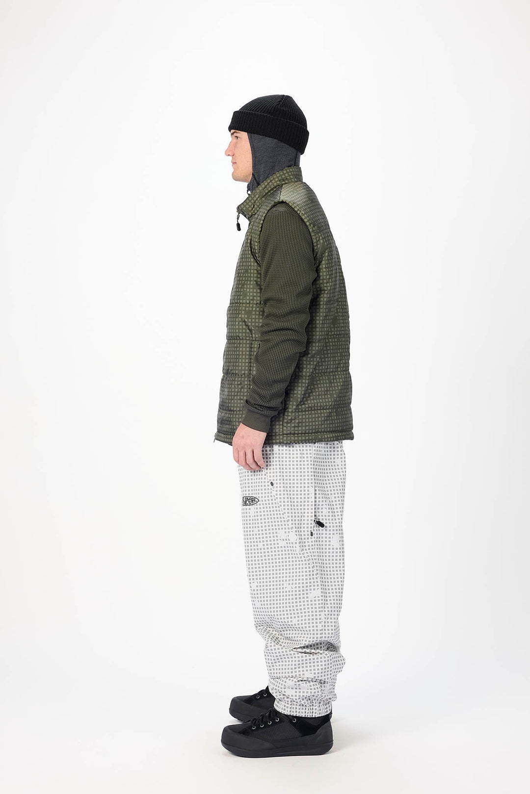 Airblaster Team Vest Olive Grid - Uniseksowa kamizelka