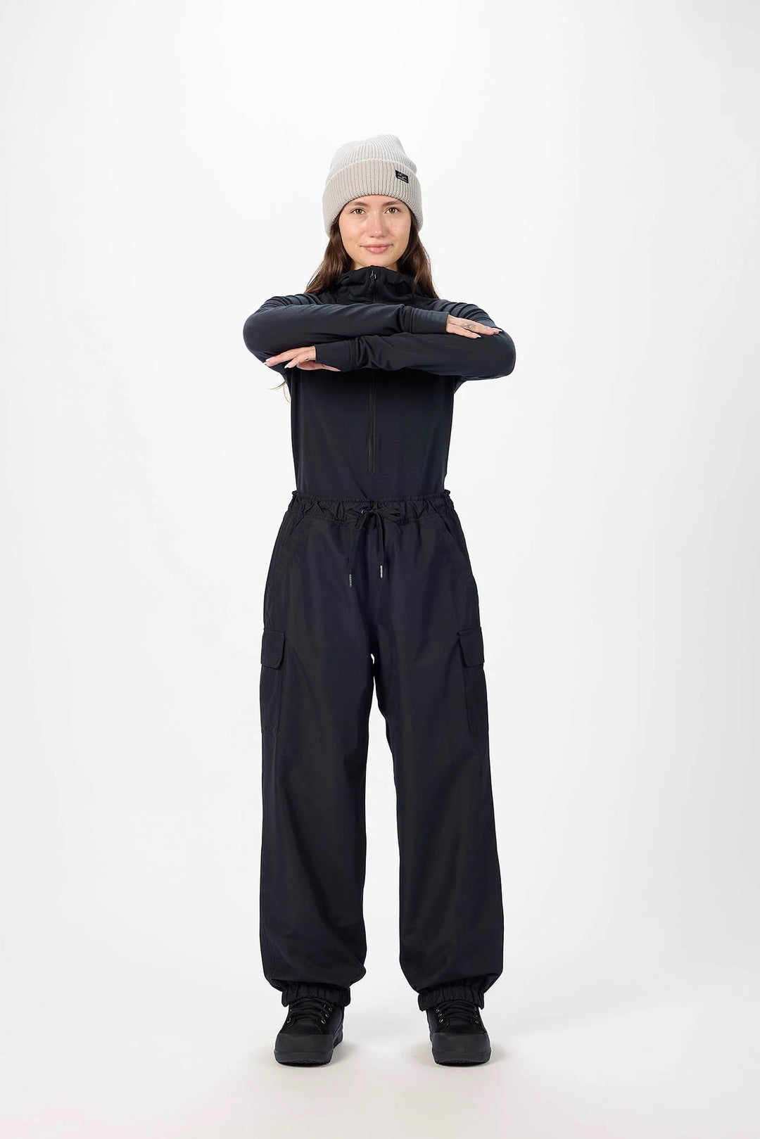 Airblaster Access Pant Black - Damskie spodnie snowboardowe