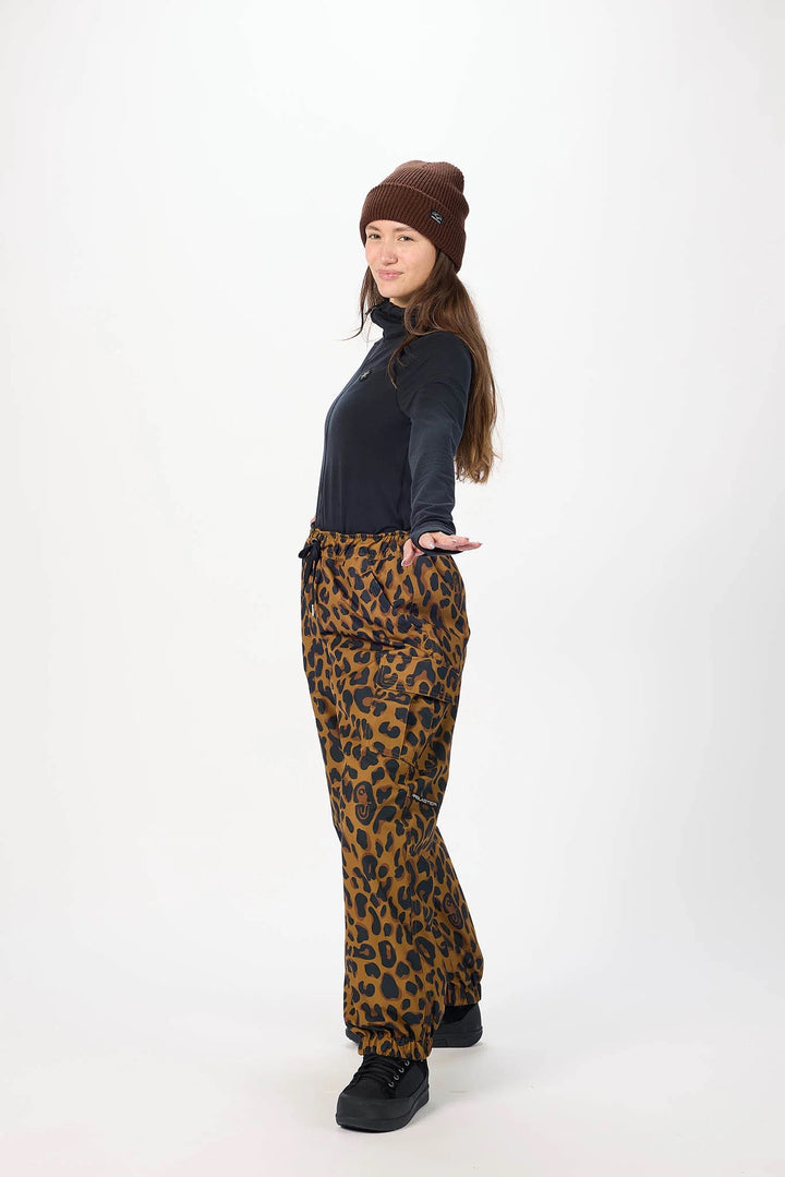 Airblaster Access Pant Insulated Dark Leopard - Damskie spodnie snowboardowe