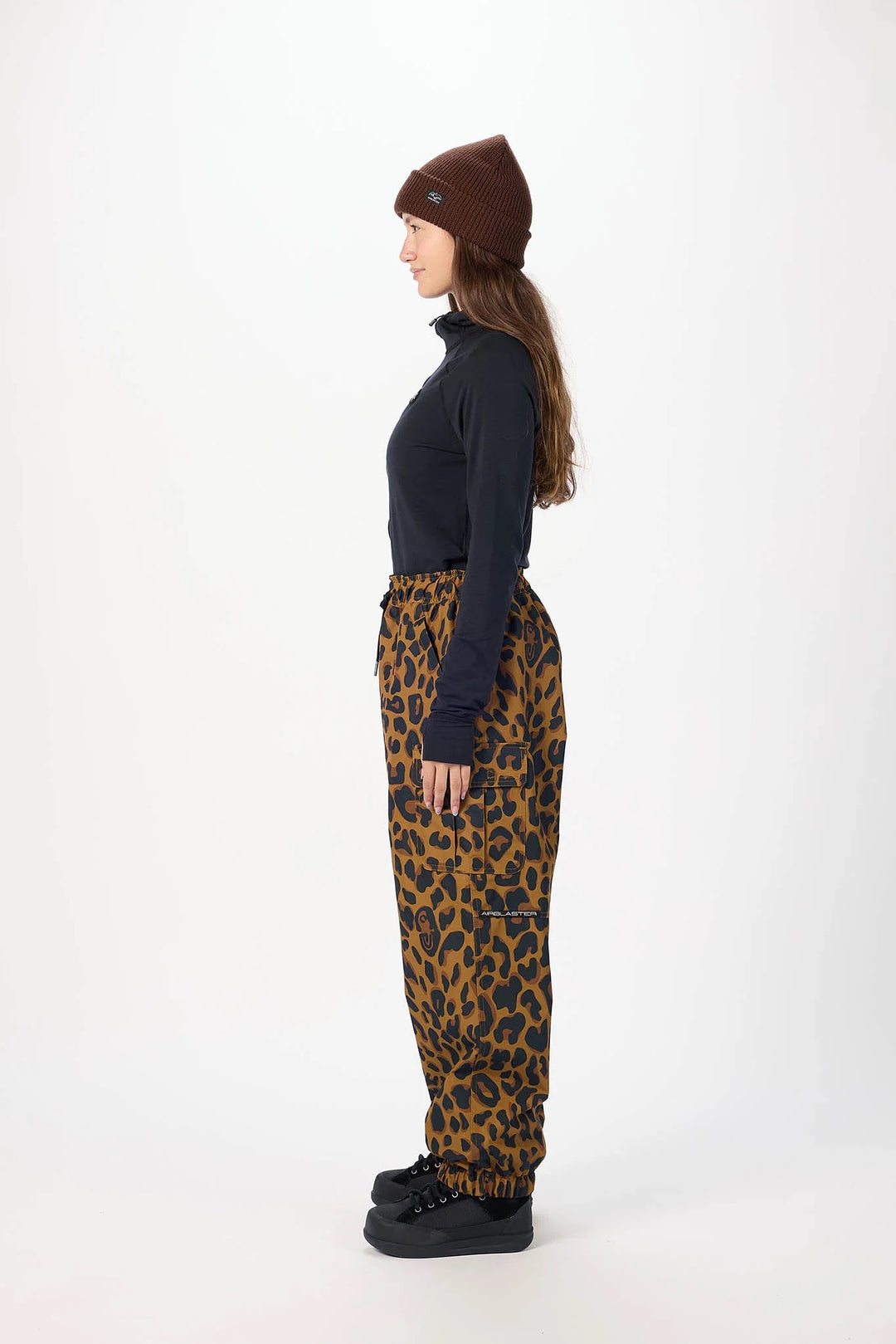Airblaster Access Pant Insulated Dark Leopard - Damskie spodnie snowboardowe
