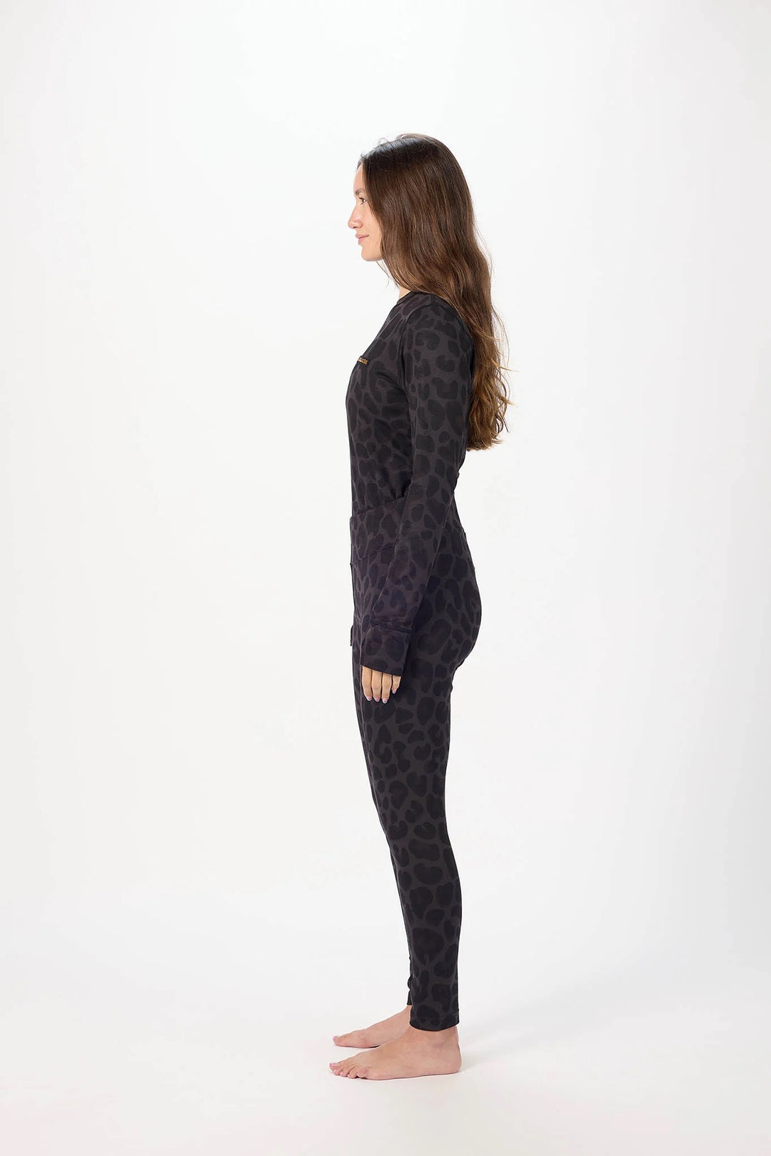 Airblaster Base Layer Top Black Leopard - Damska bluzka termiczna