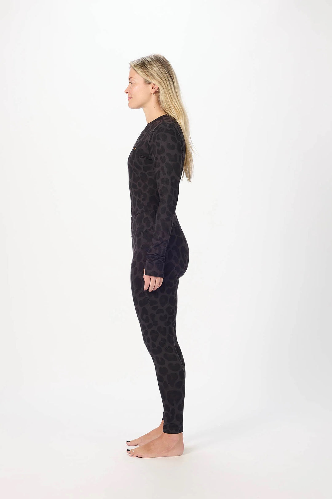 Airblaster Base Layer Bottom Black Leopard - Damskie spodnie termiczne