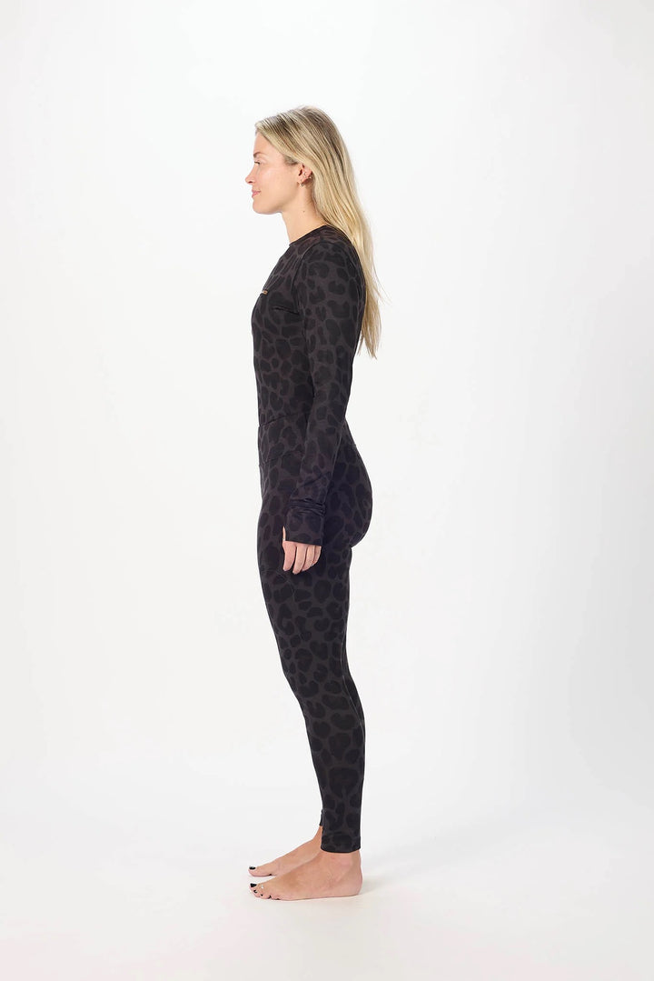 Airblaster Base Layer Bottom Black Leopard - Damskie spodnie termiczne