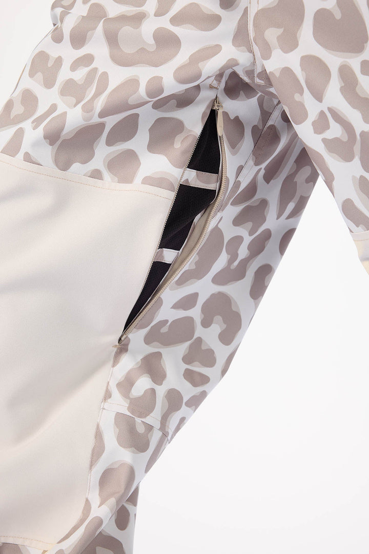 Airblaster Elastic Boss Pant Moon Leopard - Damskie spodnie snowboardowe