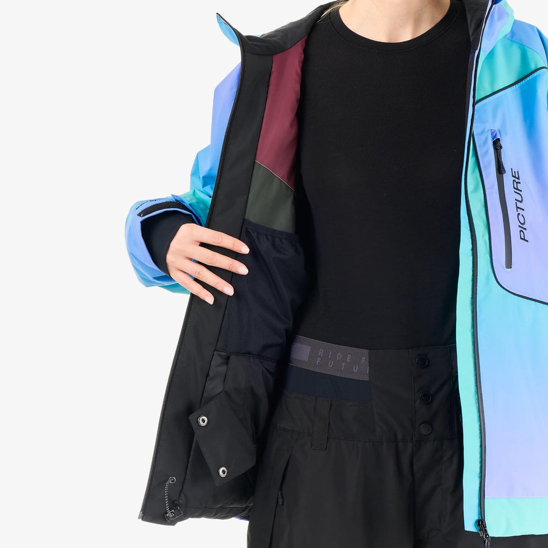 Picture Organic Luma Gradient 10/10 Frozen Gradient Print - Damska Kurtka Snowboardowa