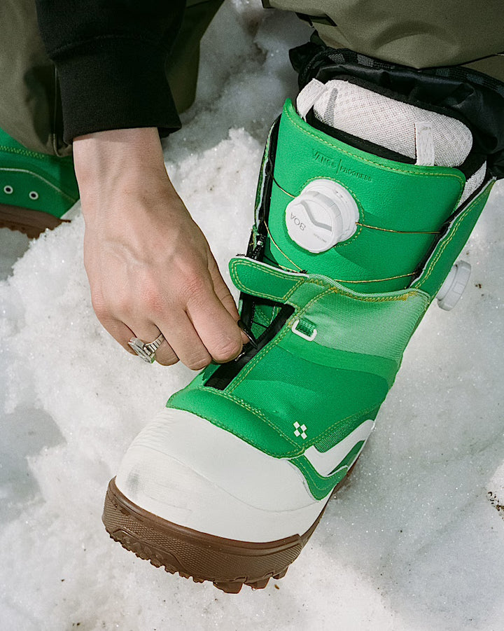 Vans The Progress Green/Yellow - Damskie Buty Snowboardowe