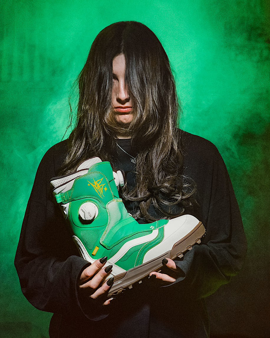 Vans The Progress Green/Yellow - Damskie Buty Snowboardowe