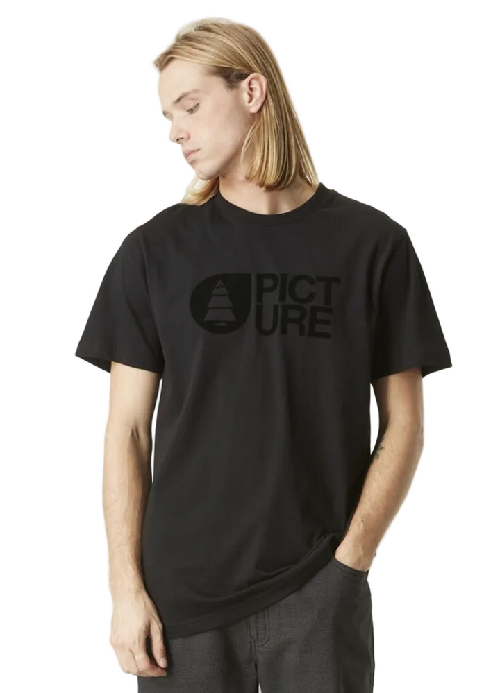 Picture Organic Męski T-Shirt Basement Flock S/S Czarny