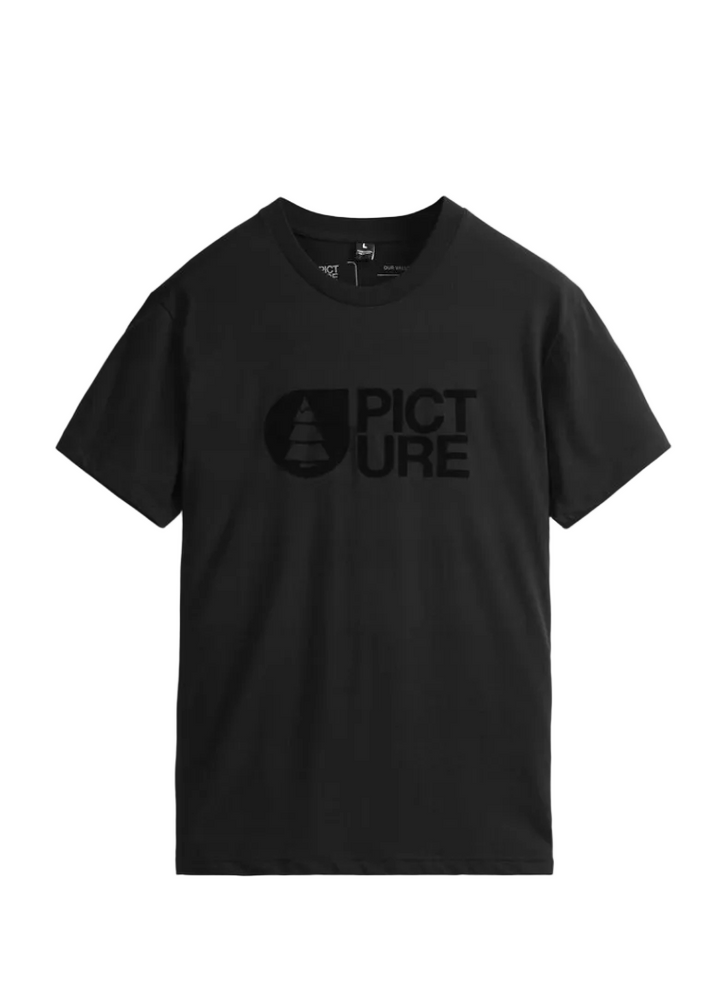 Picture Organic Męski T-Shirt Basement Flock S/S Czarny