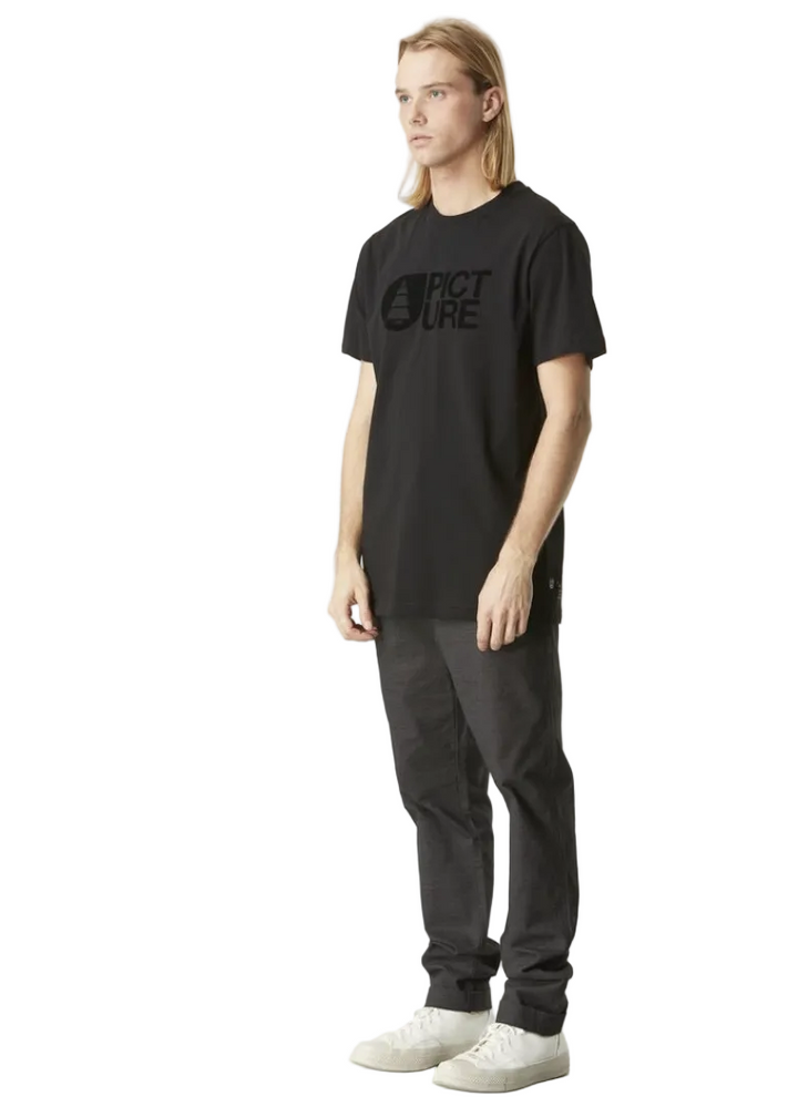 Picture Organic Męski T-Shirt Basement Flock S/S Czarny