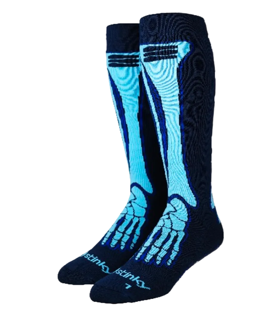 Stinky DSC "X-Ray" Navy - Skarpety Snowboardowe