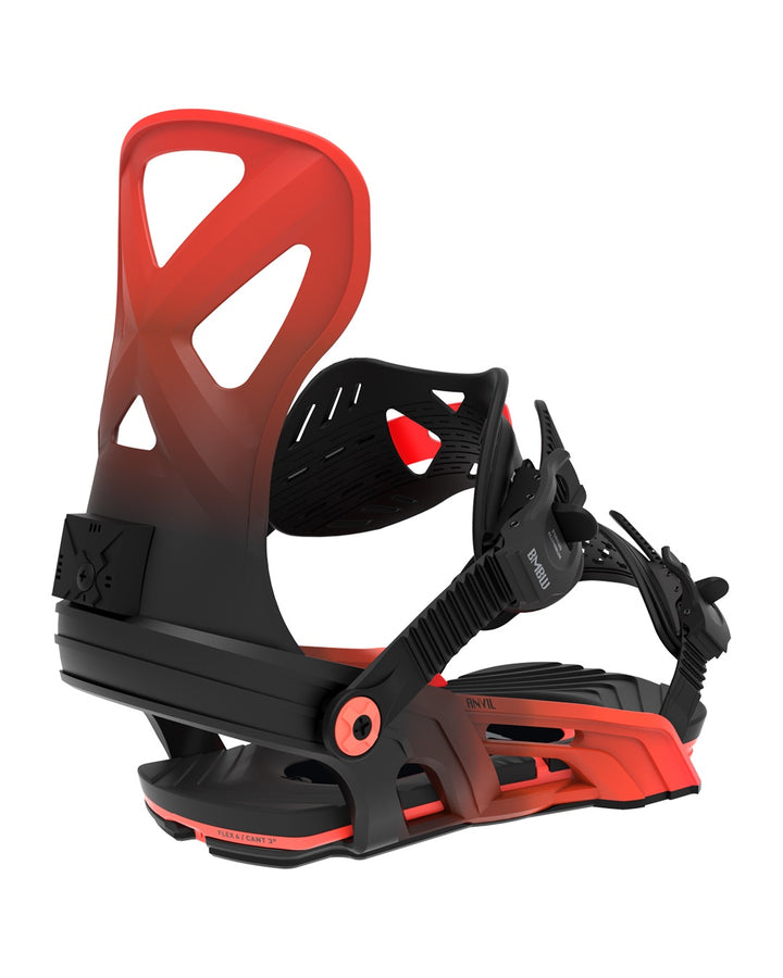 Bent Metal Anvil Black/Red - Męskie Wiązania Snowboardowe