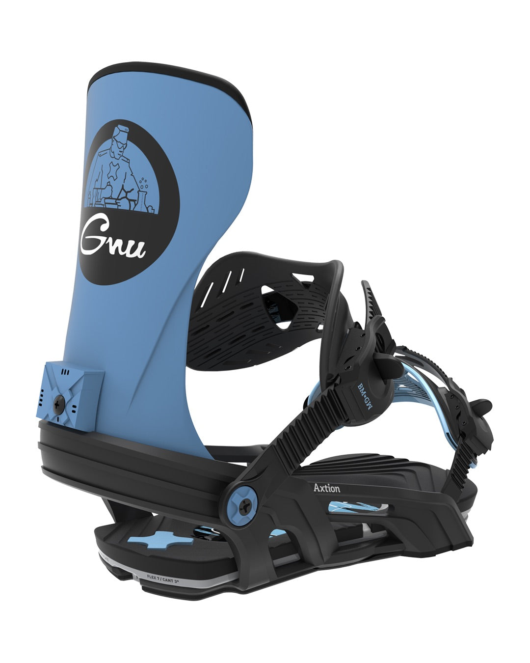 Bent Metal Axtion Black/Blue - Męskie Wiązania Snowboardowe