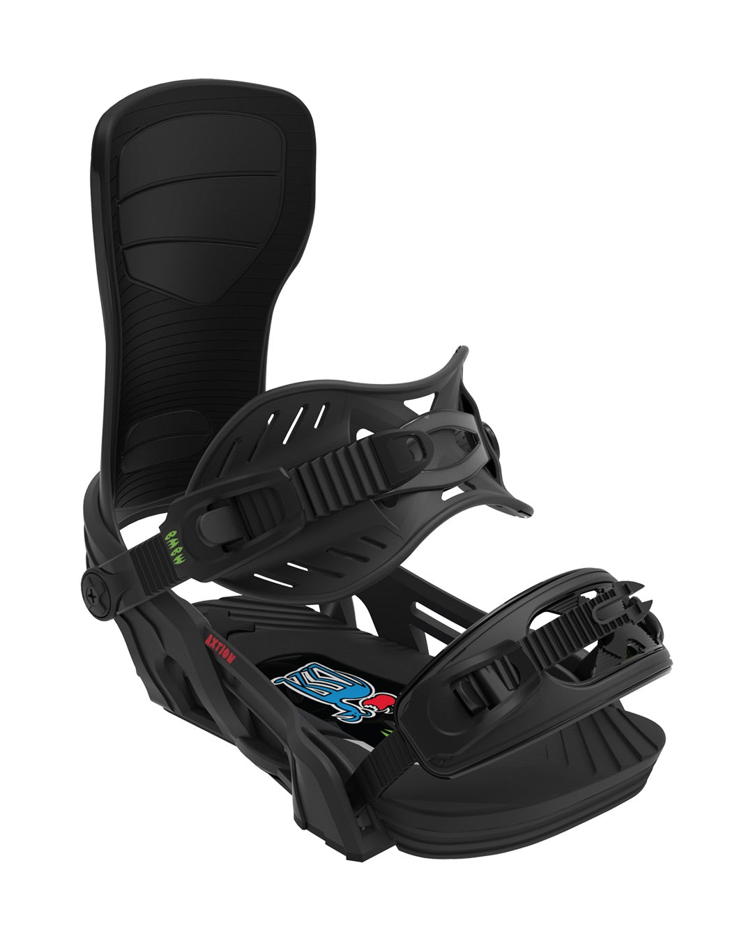 Bent Metal Axtion Black/Red - Męskie Wiązania Snowboardowe