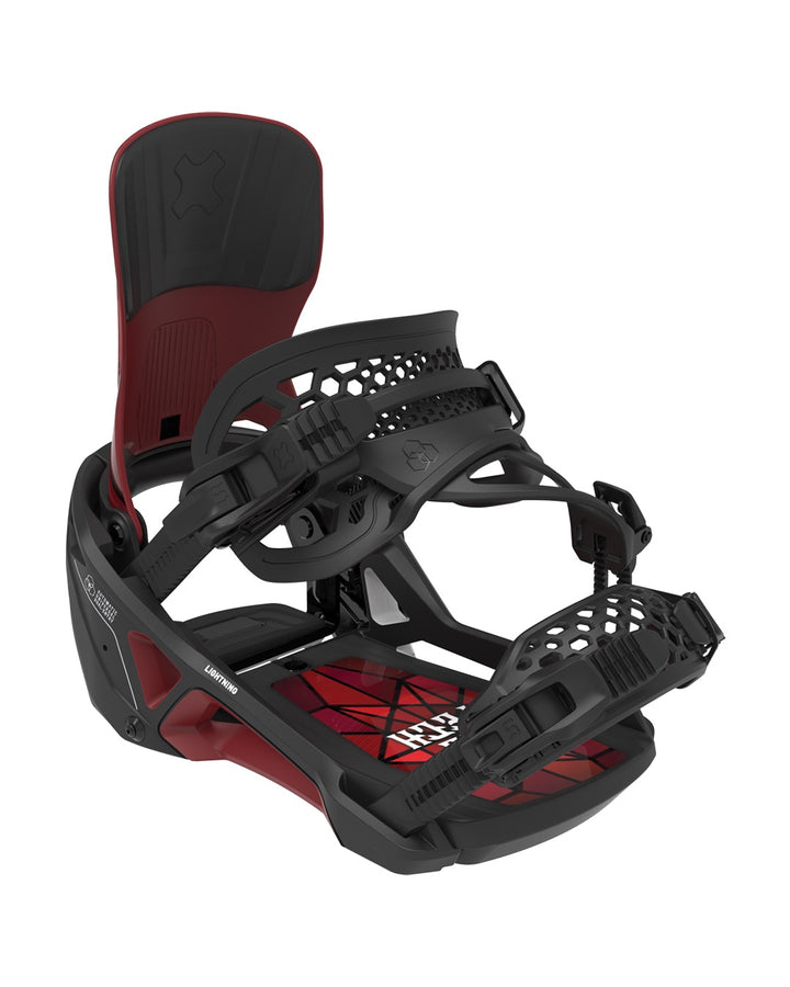 Bent Metal Supermatic Lightning Black/Red - Wiązania Snowboardowe