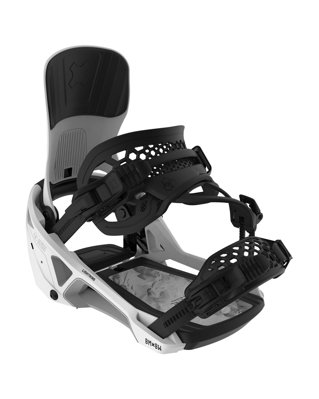 Bent Metal Supermatic Lightning White - Wiązania Snowboardowe