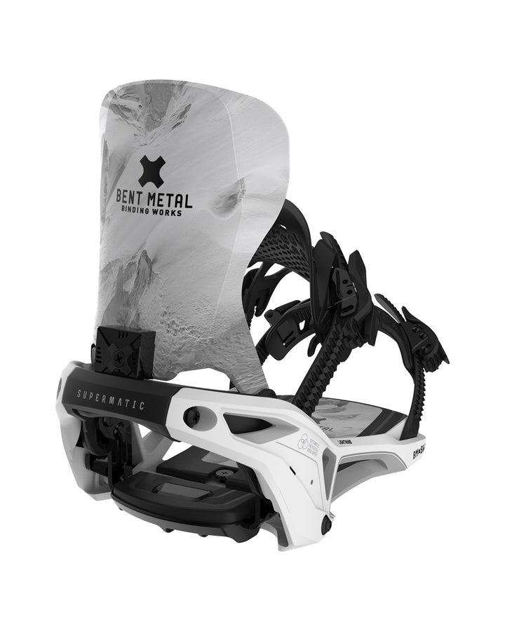 Bent Metal Supermatic Lightning White - Wiązania Snowboardowe